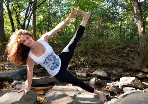 Yoga fitness training movement